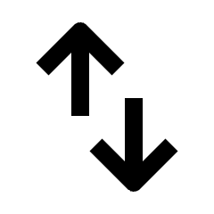 Swap Vert Fill Icon from Outlined Fill - Streamline Material Set