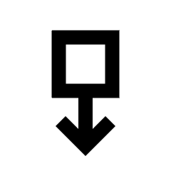 Swipe Down Alt Icon from Sharp Line - Material Pro Set