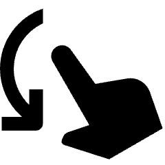 Swipe Down Fill Icon from Outlined Fill - Streamline Material Set