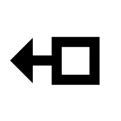 Swipe Left Alt 2 Icon from Sharp Line - Streamline Material Set