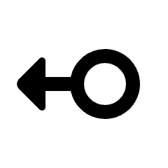 Swipe Left Alt 2 Icon from Rounded Line - Material Pro Set