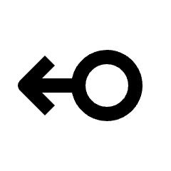 Swipe Left Alt Icon from Outlined Line - Streamline Material Set