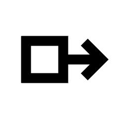 Swipe Right Alt Icon from Sharp Line - Material Pro Set