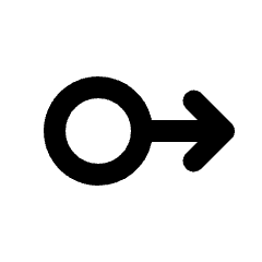 Swipe Right Alt Icon from Rounded Line - Streamline Material Set