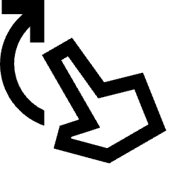 Swipe Up Icon from Sharp Line - Material Pro Set