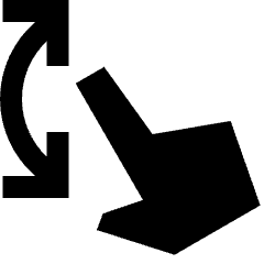 Swipe Vertical Fill Icon from Sharp Fill - Streamline Material Set