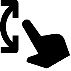 Swipe Vertical Fill Icon from Outlined Fill - Streamline Material Set