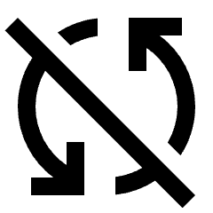 Sync Disabled Fill Icon from Sharp Fill - Streamline Material Set
