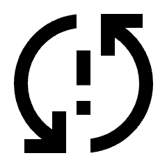 Sync Problem Icon from Sharp Line - Material Pro Set