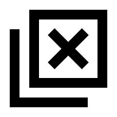 Tab Close Icon from Sharp Line - Material Pro Set