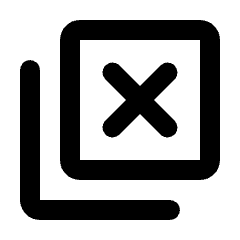 Tab Close Icon from Rounded Line - Material Pro Set