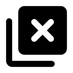 Tab Close Fill Icon from Rounded Fill - Streamline Material Set