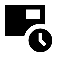 Tab Recent Fill Icon from Sharp Fill - Material Pro Set