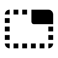 Tab Unselected Fill Icon from Rounded Fill - Streamline Material Set