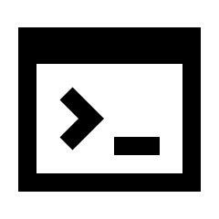 Terminal Fill Icon from Sharp Fill - Streamline Material Set