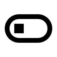 Toggle Off Icon from Sharp Line - Streamline Material Set