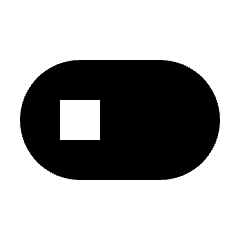 Toggle Off Fill Icon from Sharp Fill - Streamline Material Set