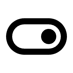 Toggle On Icon from Rounded Line - Streamline Material Set
