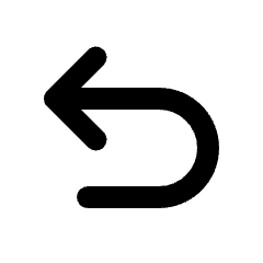 Undo Icon from Rounded Line - Material Pro Set