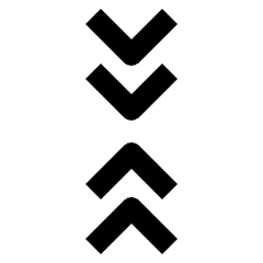 Unfold Less Double Fill Icon from Outlined Fill - Streamline Material Set