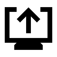 Uninstall Desktop Fill Icon from Sharp Fill - Streamline Material Set