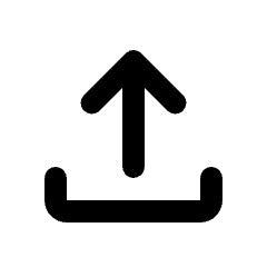 Upload Icon from Rounded Line - Streamline Material Set