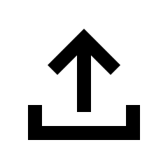 Upload Icon from Sharp Line - Material Pro Set