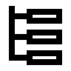 Web Hierarchy Icon from Sharp Line - Material Pro Set