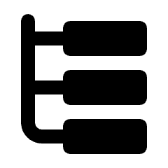 Web Hierarchy Fill Icon from Rounded Fill - Streamline Material Set