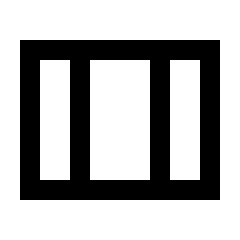 Width Wide Icon from Sharp Line - Material Pro Set