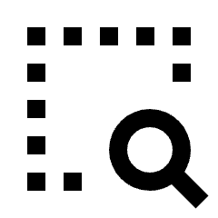 Zoom Area Icon from Sharp Line - Streamline Material Set