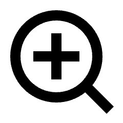 Zoom In Fill Icon from Outlined Fill - Streamline Material Set