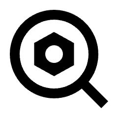 Zoom Setting Bolt Icon from Sharp Line - Streamline Material Set