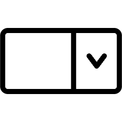 Coding Apps Website Web Form Drop Down Menu 1 Icon from Ultimate Light Set