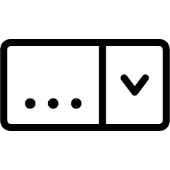 Coding Apps Website Web Form Drop Down Menu 2 Icon from Ultimate Light Set
