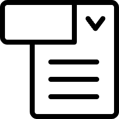 Coding Apps Website Web Form Drop Down Menu Form 1 Icon from Ultimate Light Set