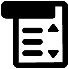 Coding Apps Website Web Form Drop Down Menu Form 2 Icon from Ultimate Bold Set