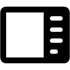 Sidebar Line Right Icon from Ultimate Bold Set