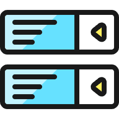 Ui Columns Icon from Ultimate Colors Set