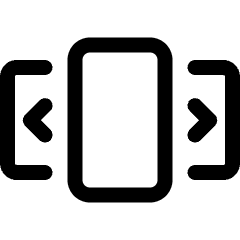 Ui Phone Slider Horizontal Icon from Ultimate Regular Set