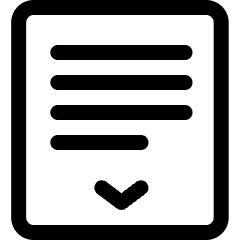 Ui Scroll Down Icon from Ultimate Regular Set