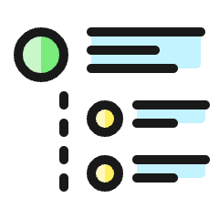 Ui Webpage Bullets Icon from Ultimate Colors Set
