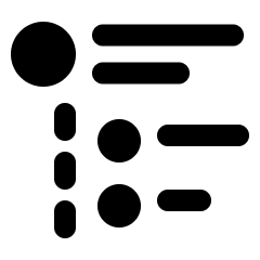 Ui Webpage Bullets Icon from Ultimate Bold Set