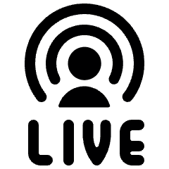 User Live Icon from Ultimate Bold Set