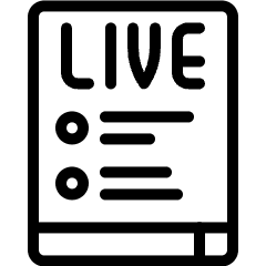 Webpage Live Icon from Ultimate Light Set