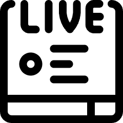 Webpage Live Icon from Ultimate Regular Set