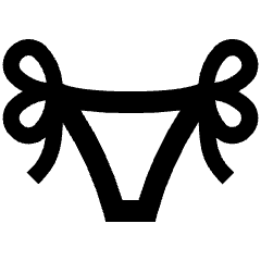 Underwear Woman Icon from Nova Line Set