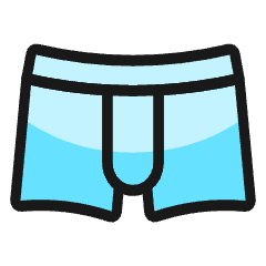 Underwear Boxers Icon from Ultimate Colors Set