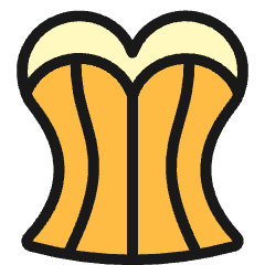 Underwear Corset 1 Icon from Ultimate Colors Set