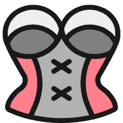 Underwear Corset Icon from Ultimate Colors Set